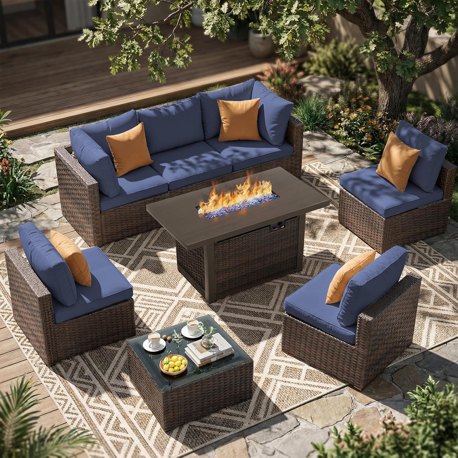 Outdoor Furniture Bali - 8 Pieces Patio Furniture Sets Outdoor
