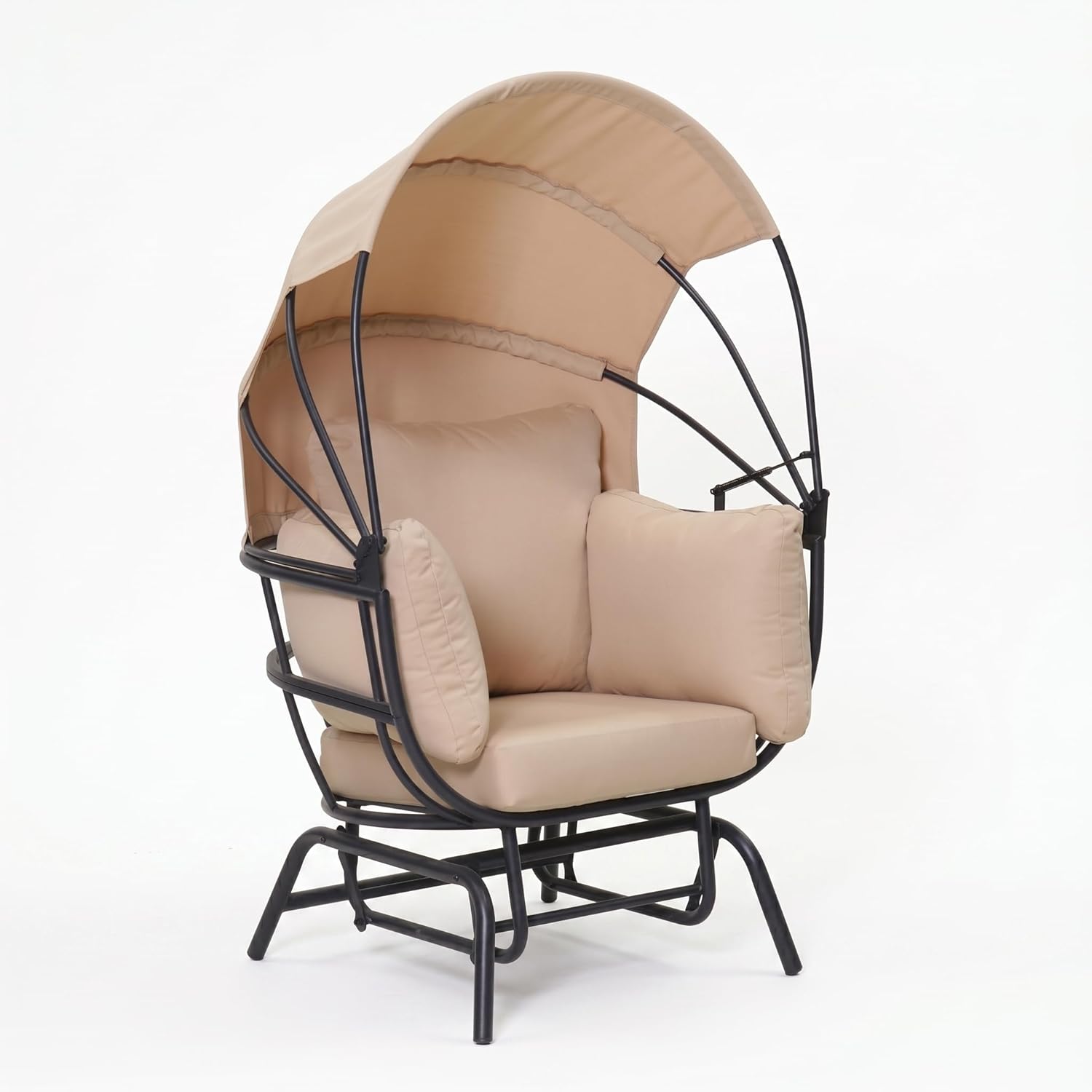 Outdoor Furniture Egg Chair - Luxury Egg Chair Powder-Coated Steel Frame