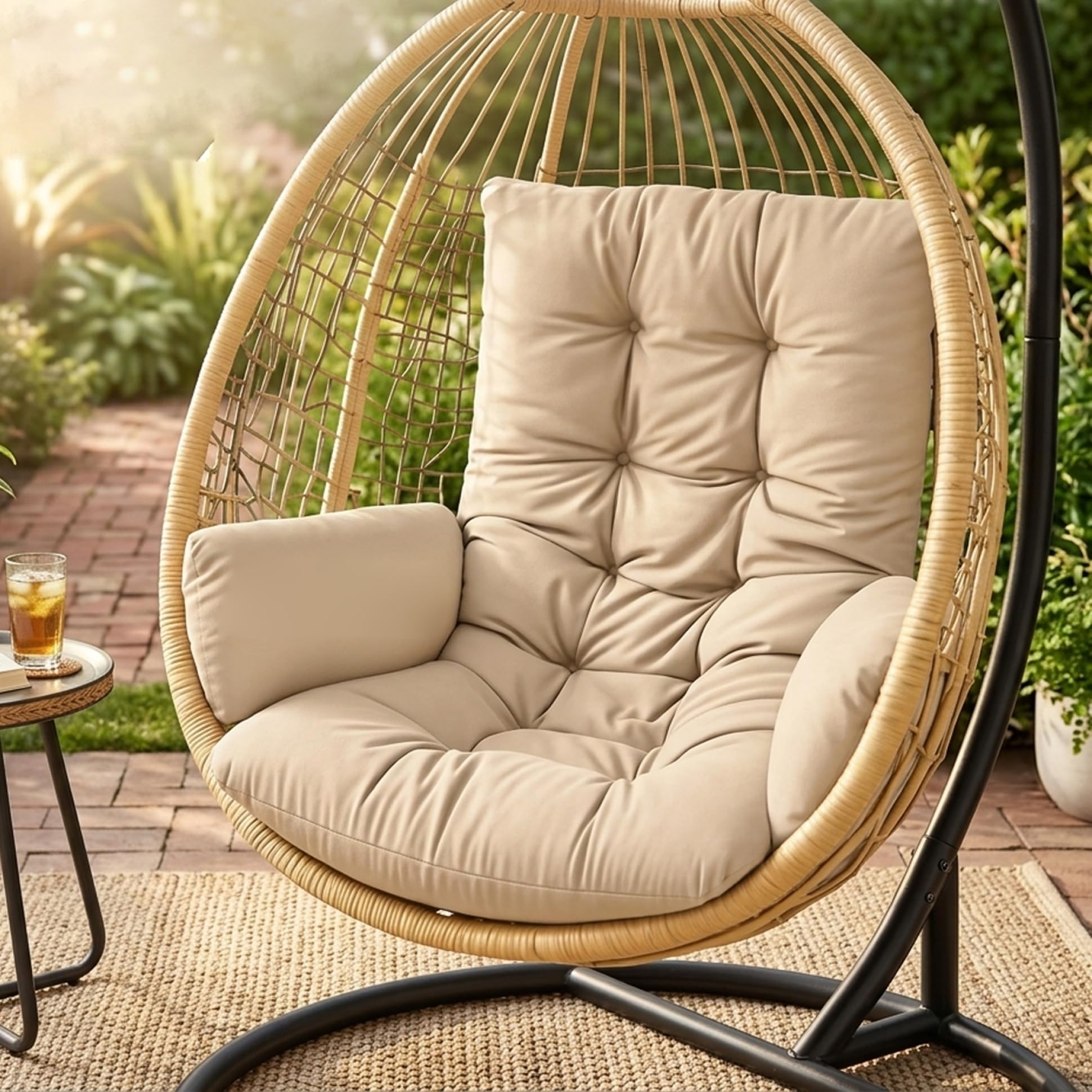 Outdoor Furniture Egg Chair - Egg Chair Cushion Replacement, Thickened Hanging
