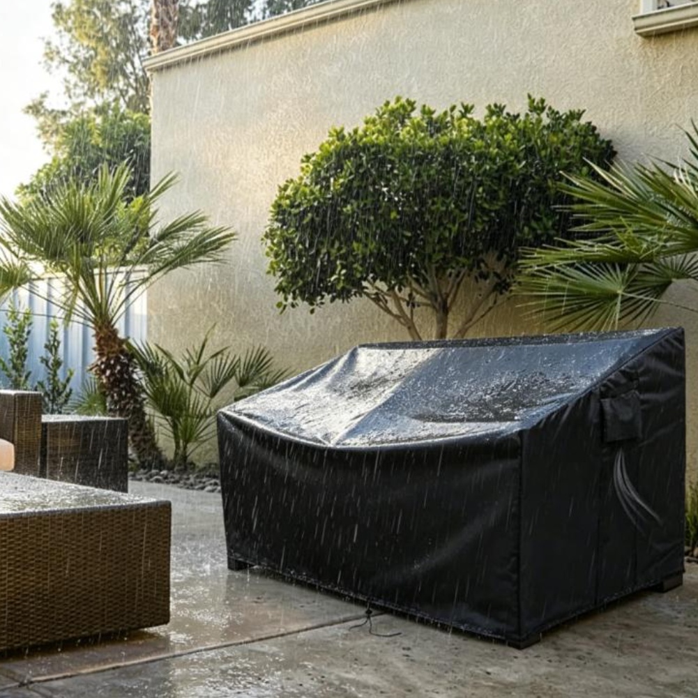Outdoor Furniture Heavy Duty - Heavy-Duty Patio Sofa Cover Waterproof Outdoor