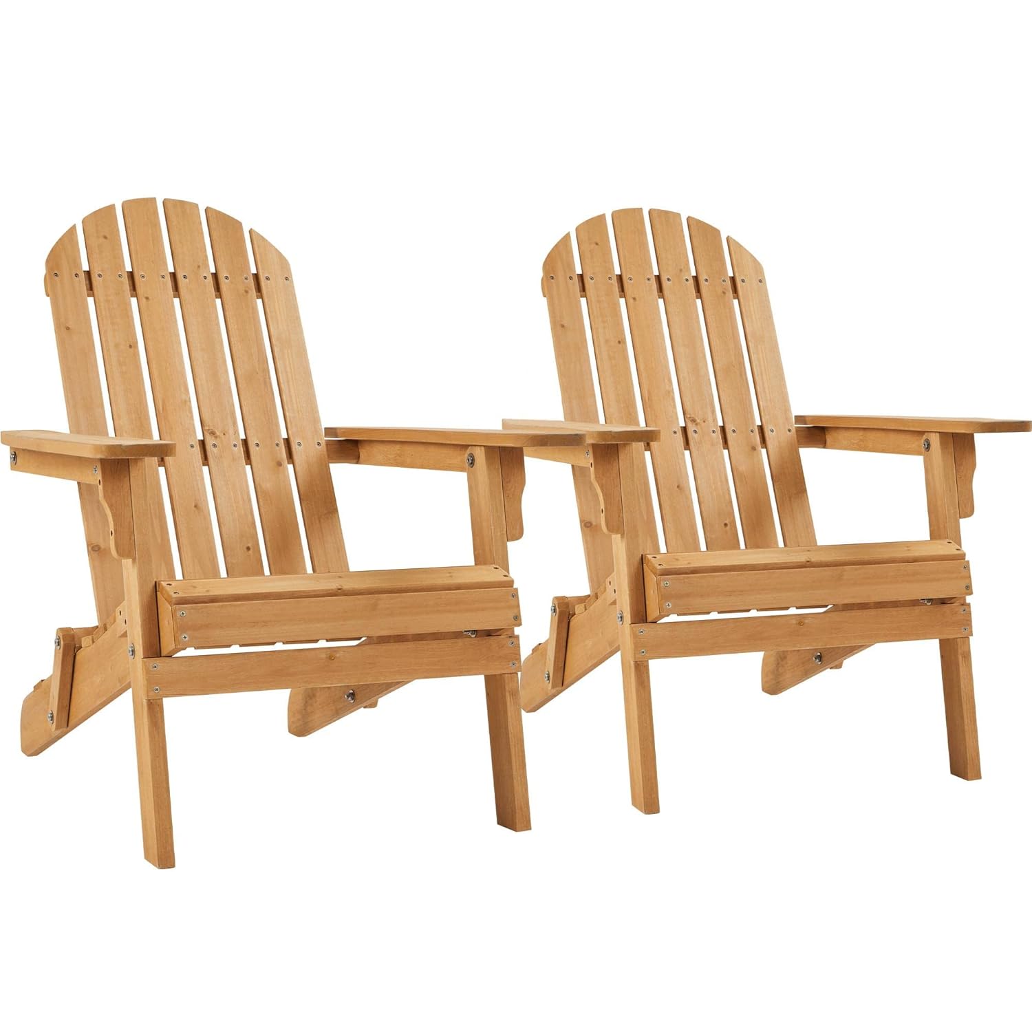 Outdoor Furniture Set With Fire Pit - Folding Adirondack Chair Set of 2