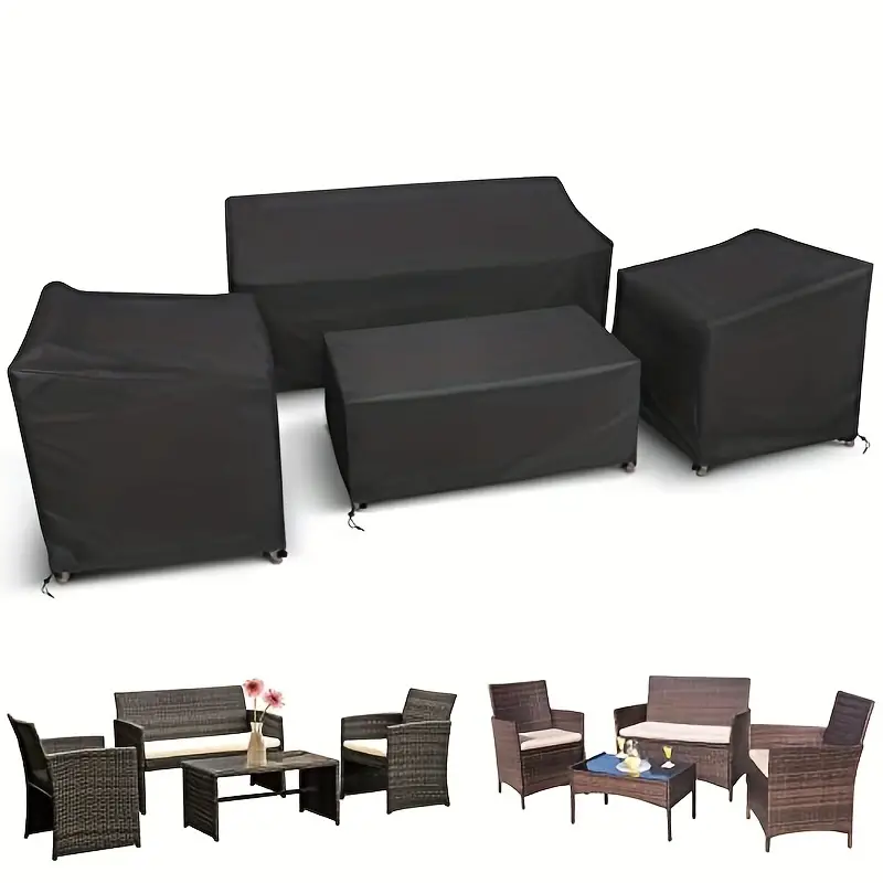Outdoor Furniture Bali - 4pcs/Set Patio Furniture Covers, Heavy Duty