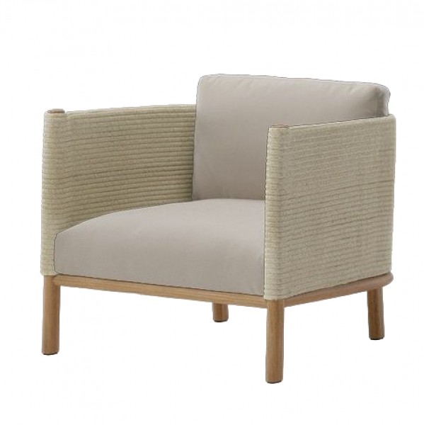 Outdoor Furniture Teak - Teak Wood Frame Rope Weaving Quick-Dry