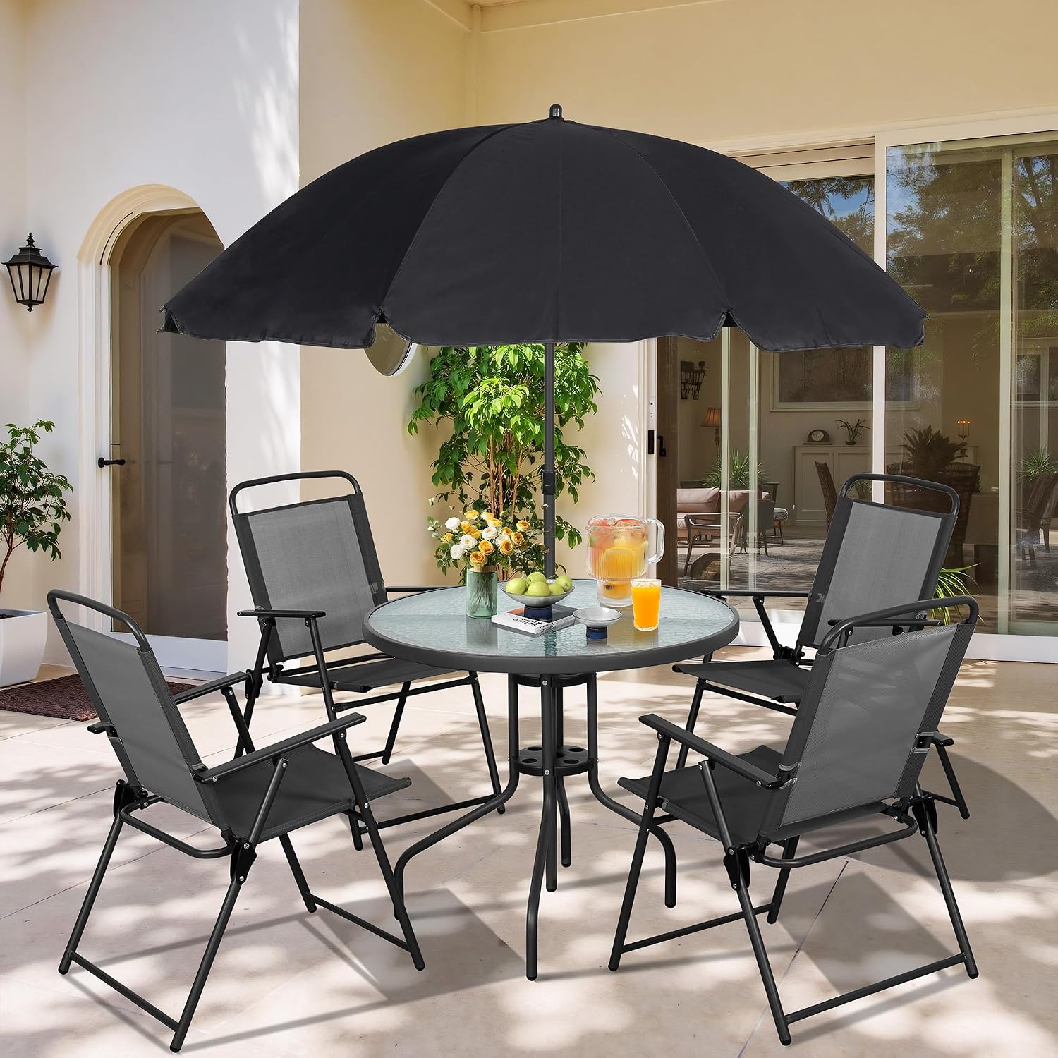 Outdoor Furniture Bali - Metal Patio Dining Set Outdoor Folding
