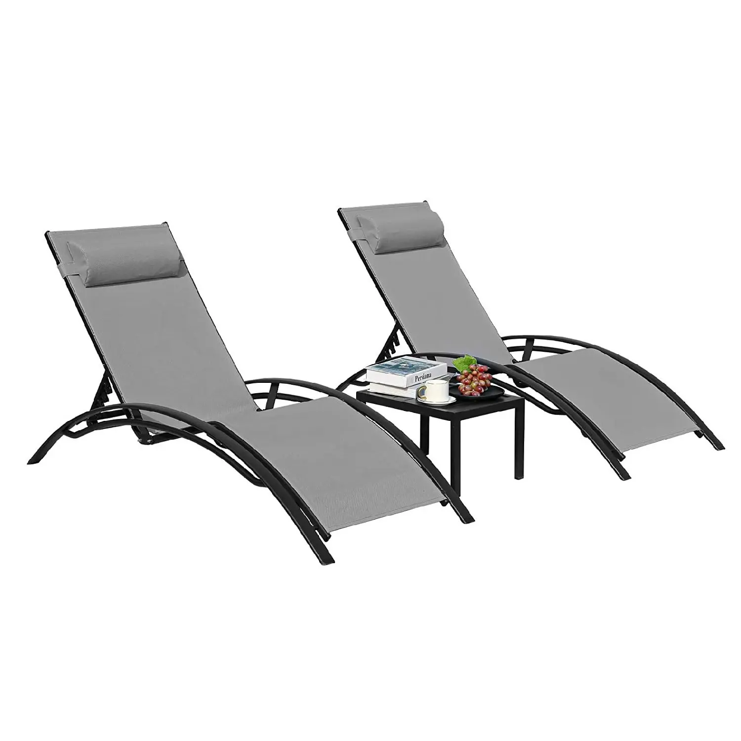 Outdoor Furniture Bali - Aluminum Lounge Chair for Outside with