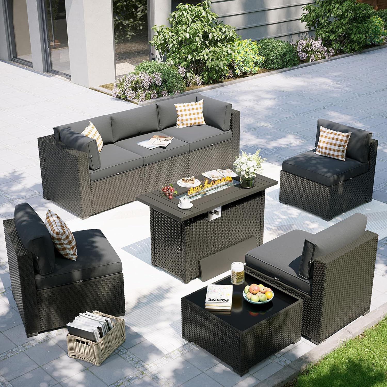 Outdoor Furniture Set With Fire Pit - Patio Furniture Set with Fire Pit