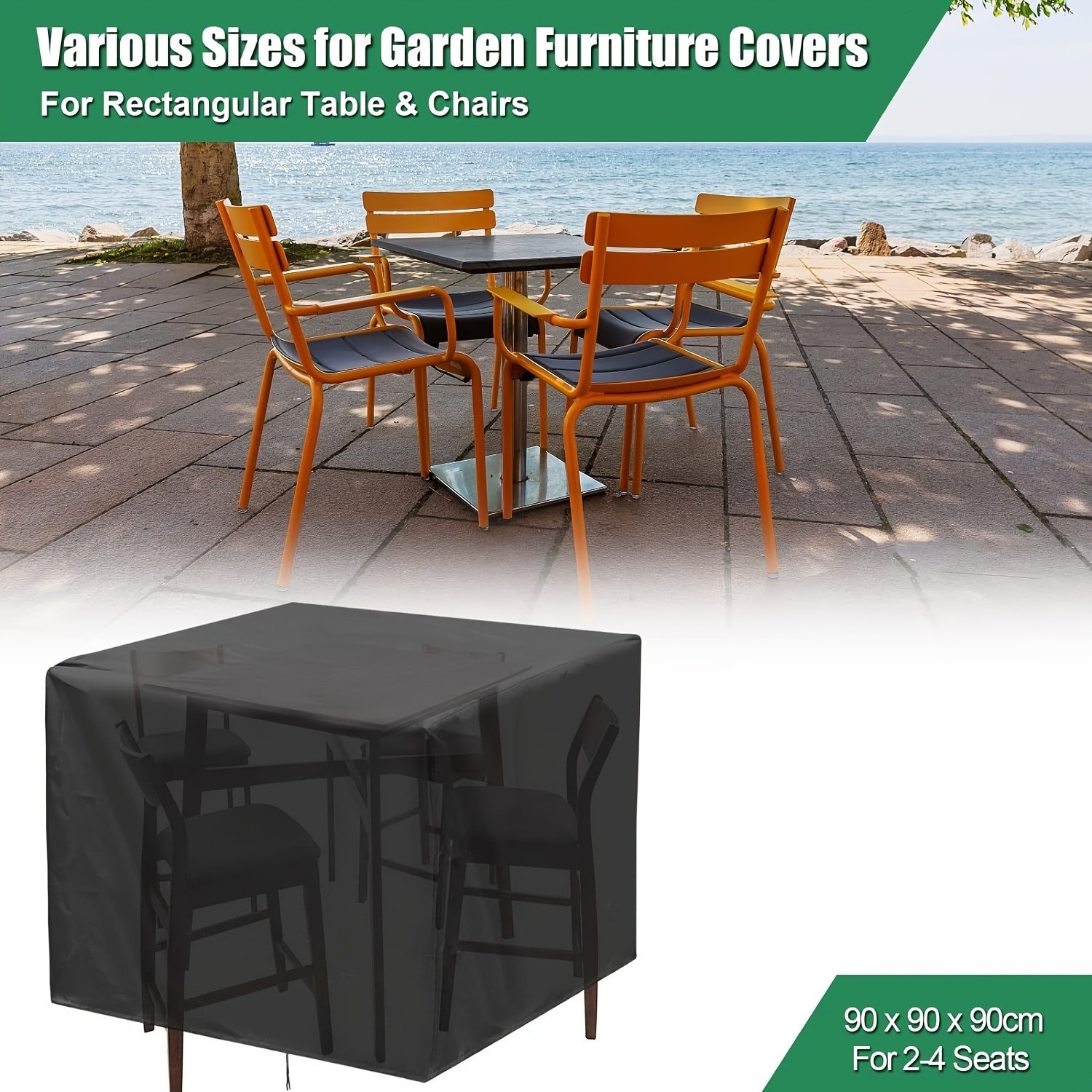 Outdoor Furniture Heavy Duty - Heavy-Duty 210D Outdoor Garden Furniture Cover