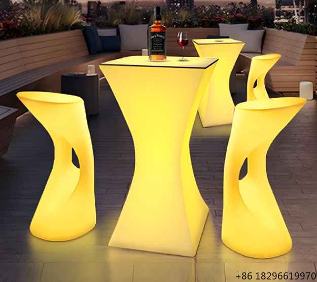Outdoor Furniture Europe - Portable LED Bar Counter Table &