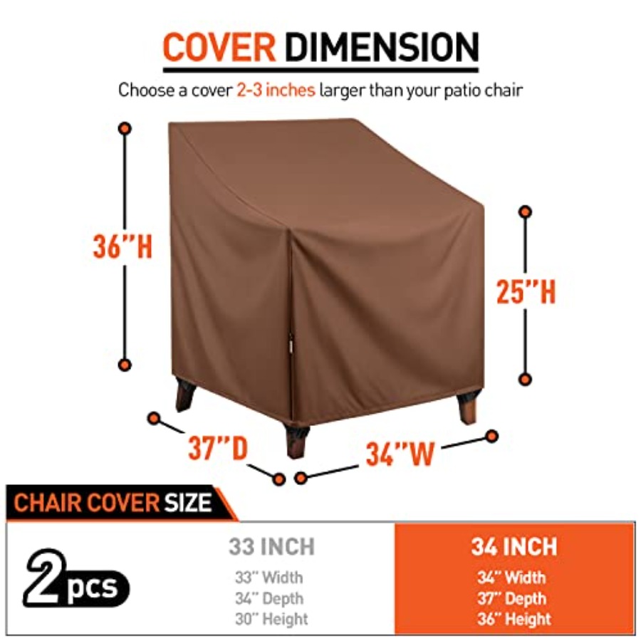 Waterproof Patio Chair Covers, - Outdoor Furniture Heavy Duty recension och pris