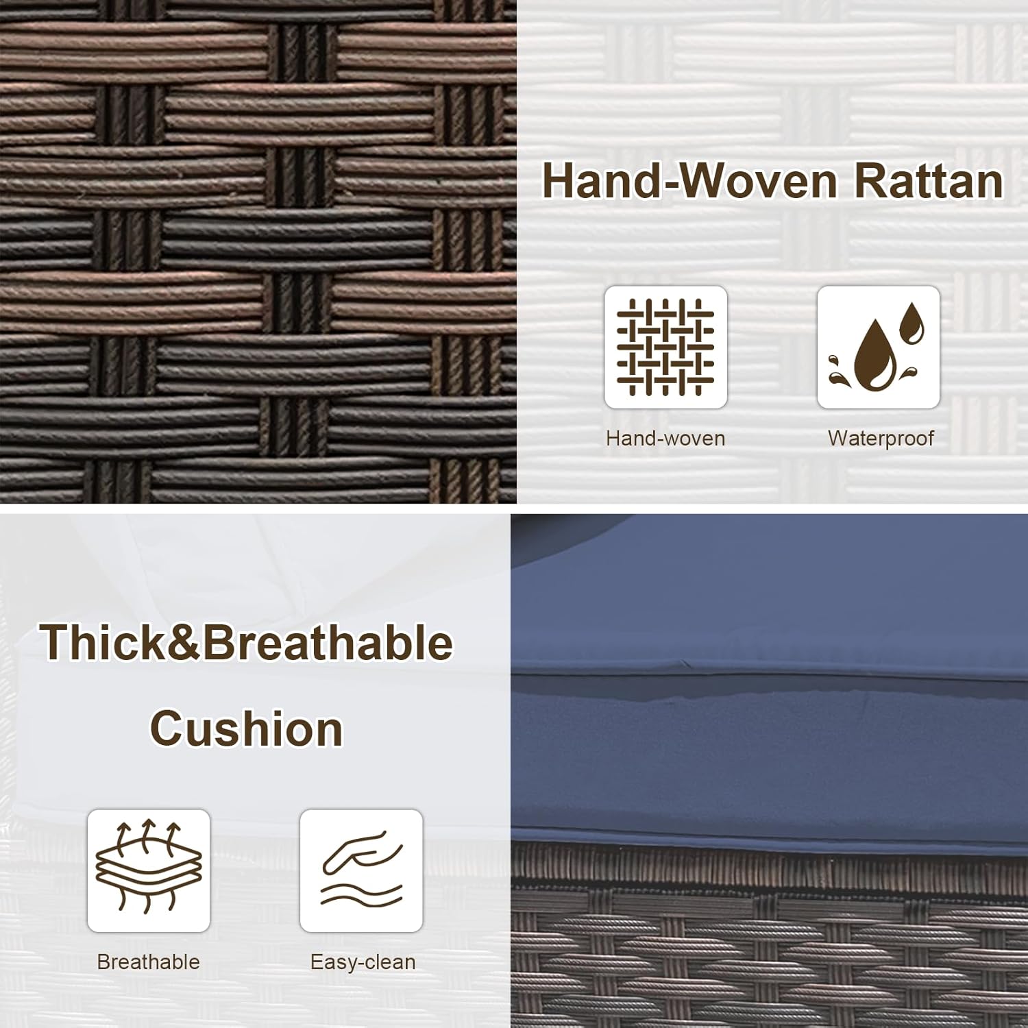 8 Pieces Patio Furniture Sets  - Outdoor Furniture Bali recension och pris