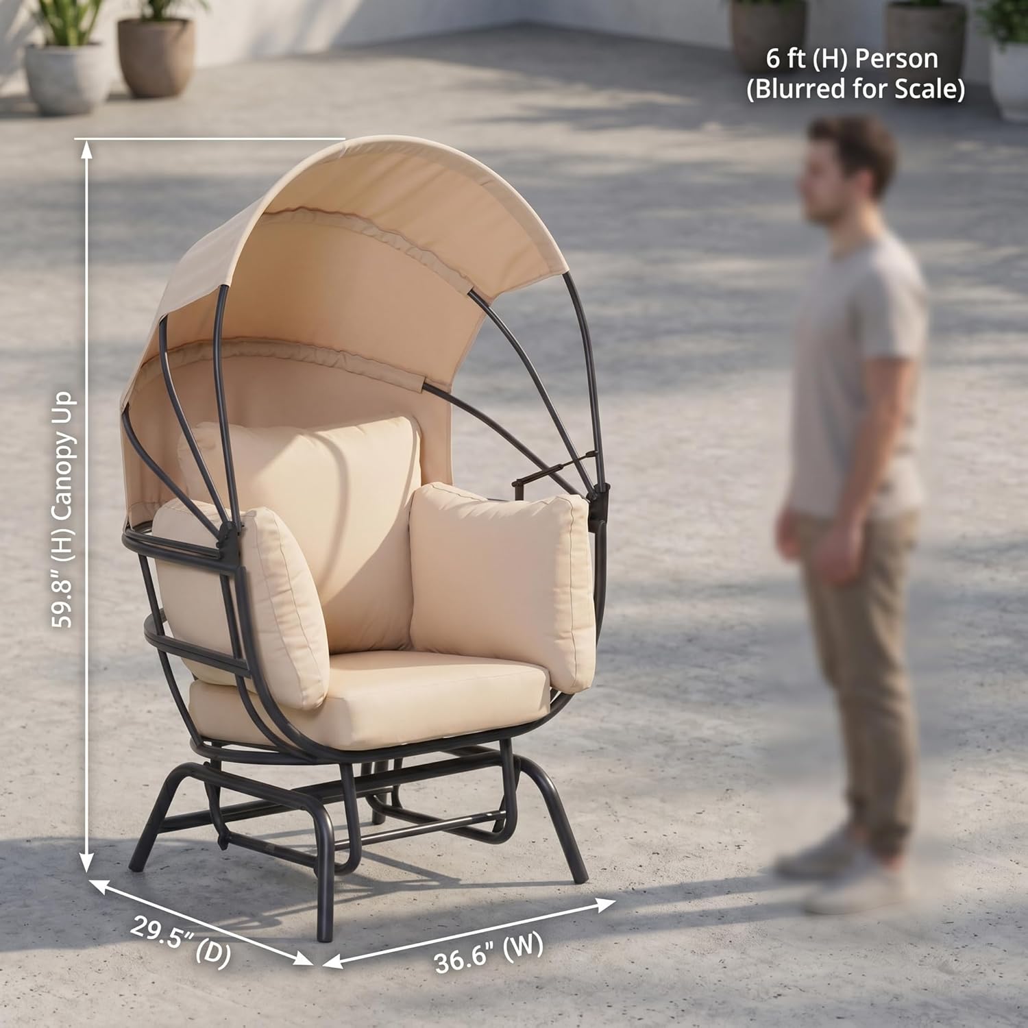 Luxury Egg Chair Powder-Coated - Outdoor Furniture Egg Chair recension och pris