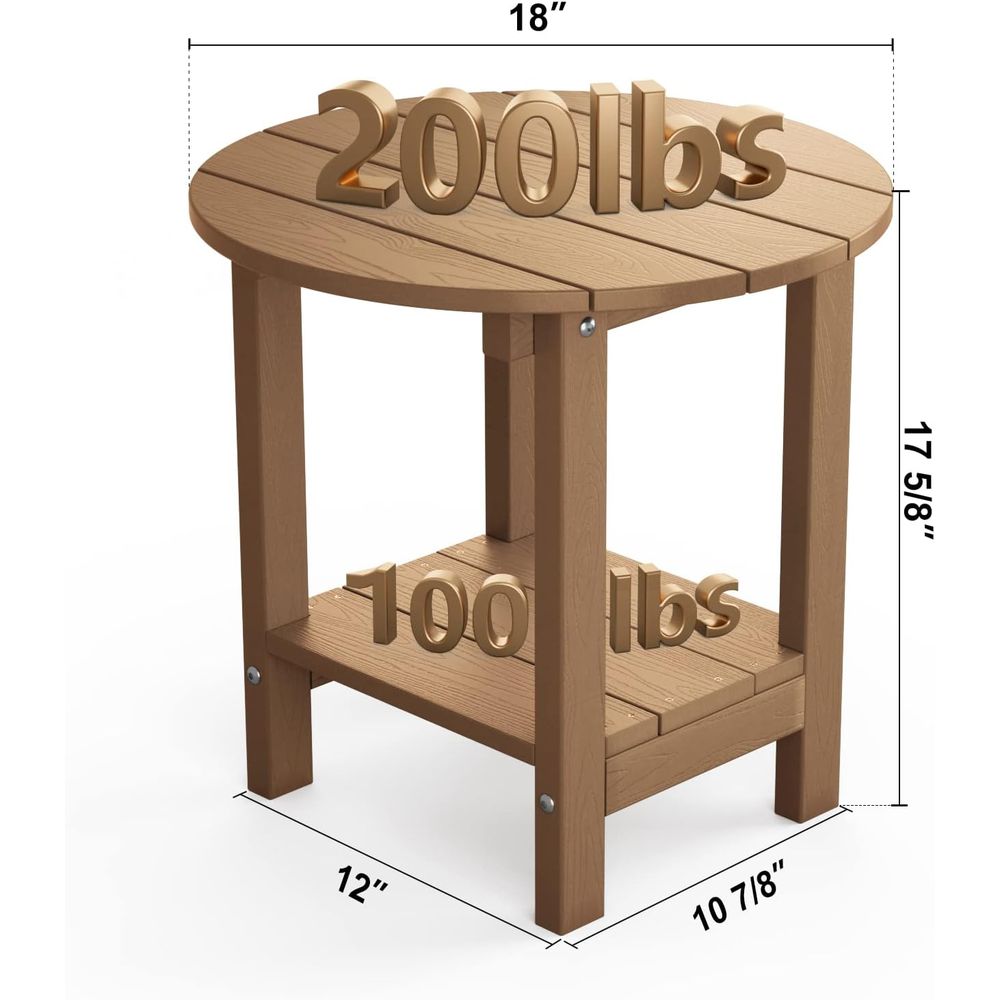 Outdoor 18 Inch Side Table wit - Outdoor Furniture Balcony recension och pris