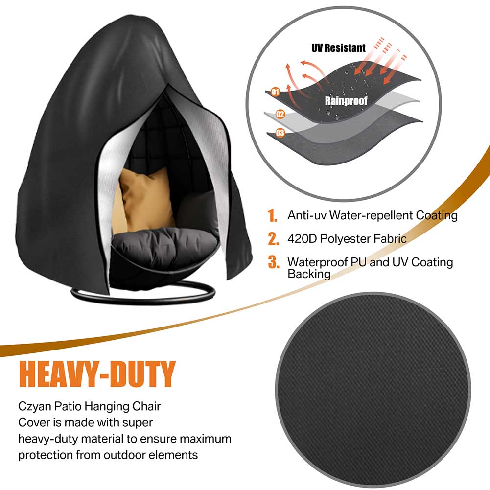 Waterproof Patio Hanging Egg C - Outdoor Furniture Egg Chair recension och pris