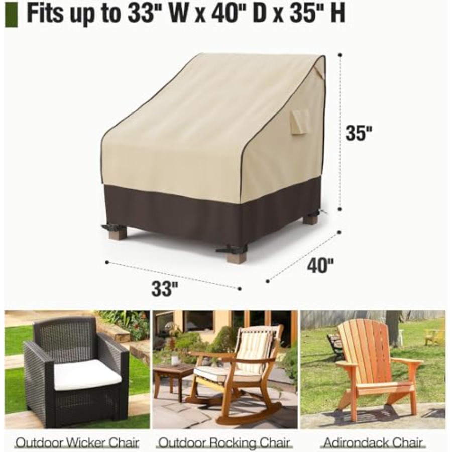 Patio Chair Cover Waterproof,  - Outdoor Furniture Heavy Duty recension och pris