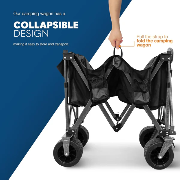 Collapsible Camping Wagon Port - Outdoor Furniture Heavy Duty recension och pris
