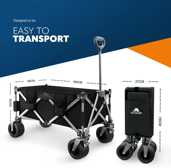 Collapsible Camping Wagon Port - Outdoor Furniture Heavy Duty recension och pris