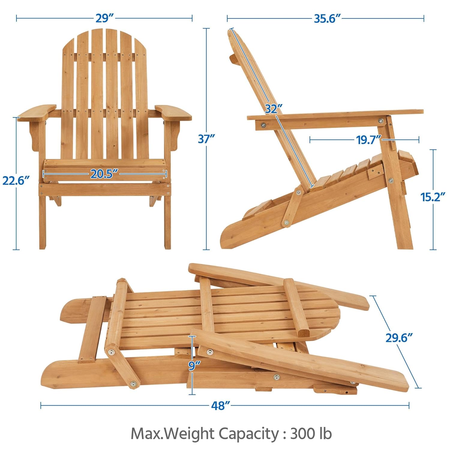 Folding Adirondack Chair Set o - Outdoor Furniture Set With Fire Pit recension och pris