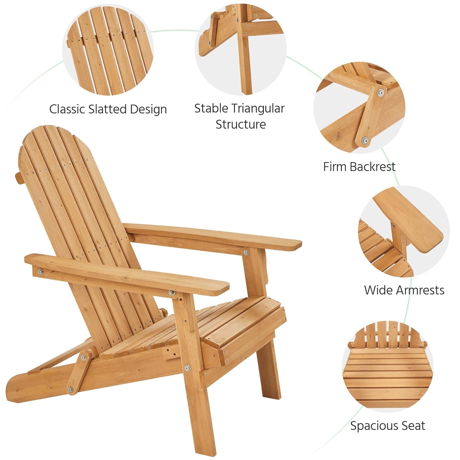 Folding Adirondack Chair Set o - Outdoor Furniture Set With Fire Pit recension och pris