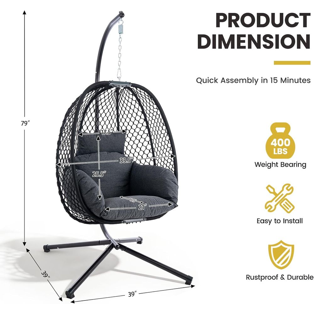Egg Chair Outdoor with Stand,  - Outdoor Furniture Egg Chair recension och pris