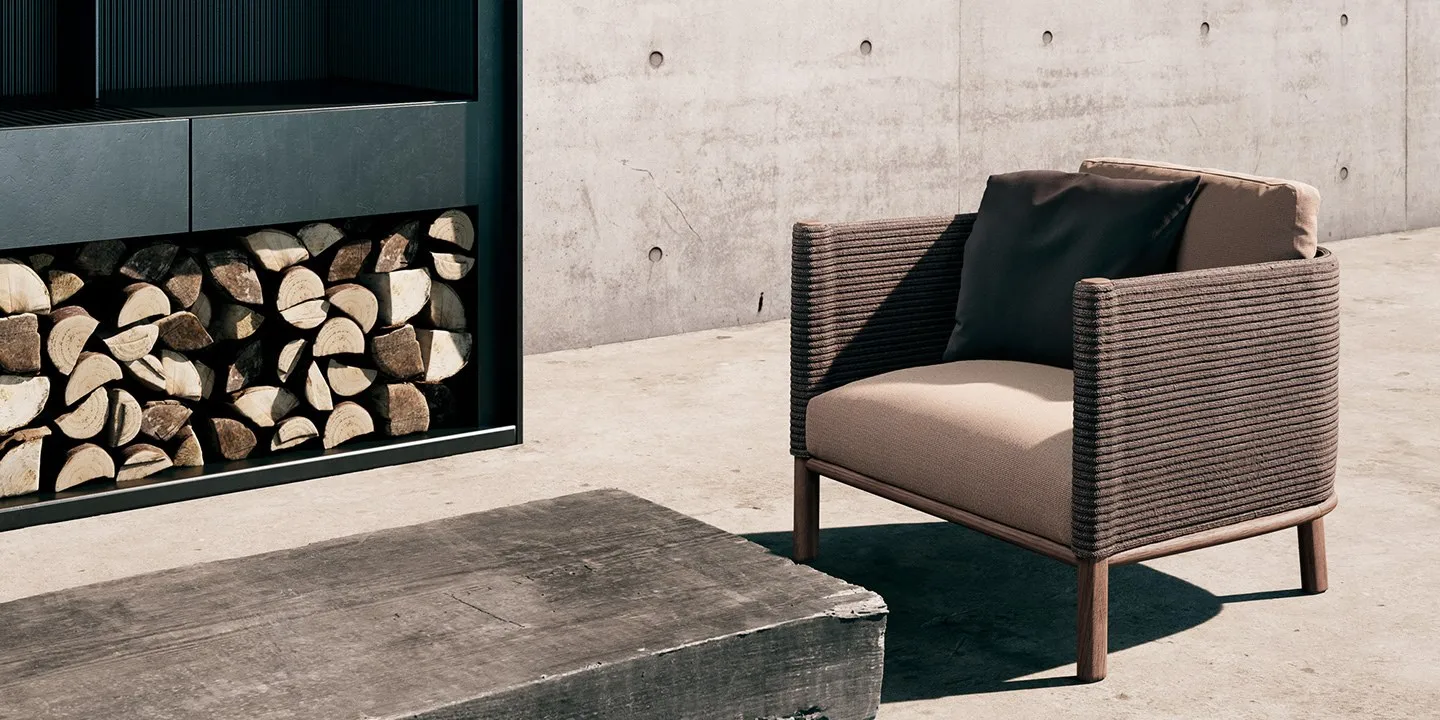 Teak Wood Frame Rope Weaving Q - Outdoor Furniture Teak recension och pris