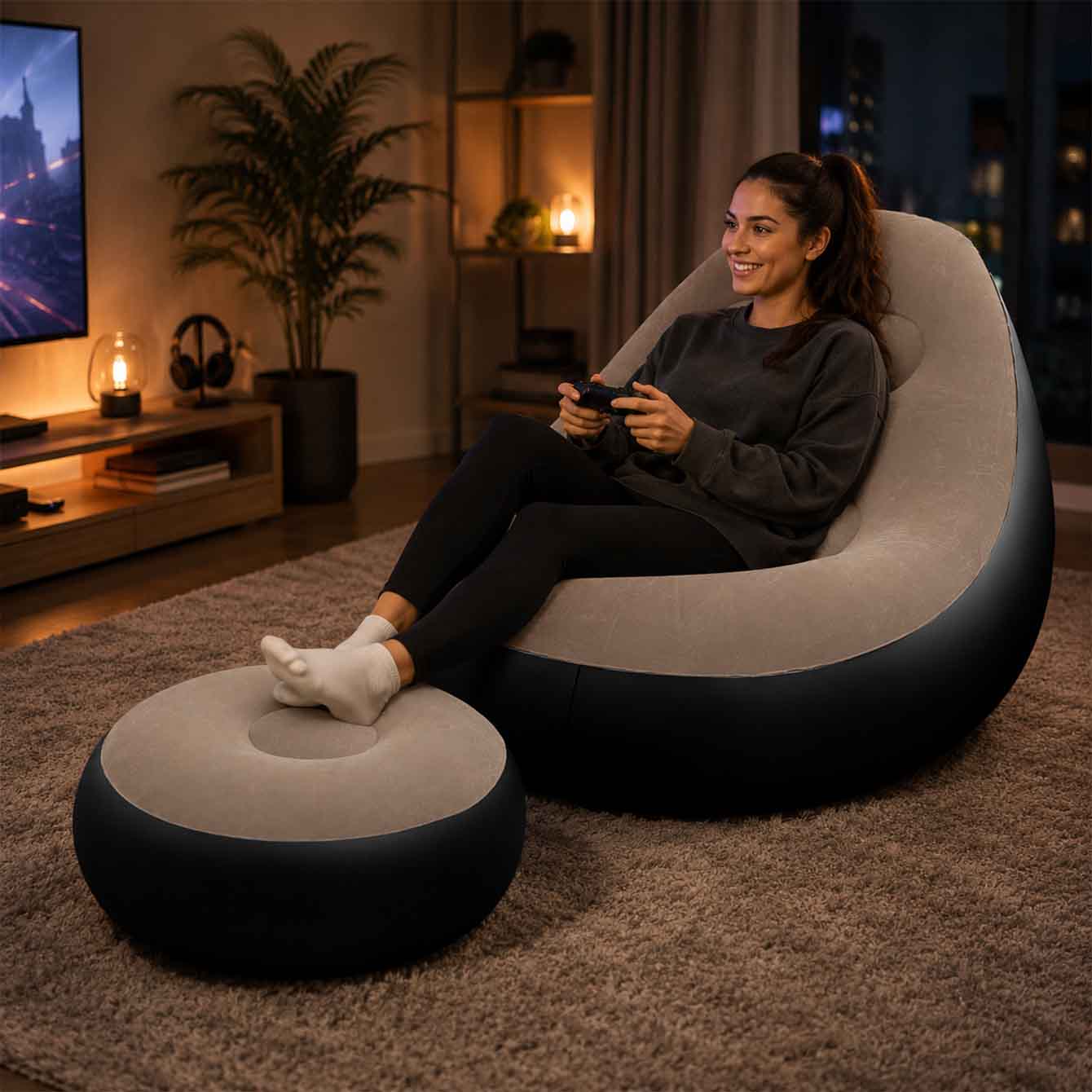 Inflatable Chair for Adults,Po - Outdoor Furniture Arhaus recension och pris