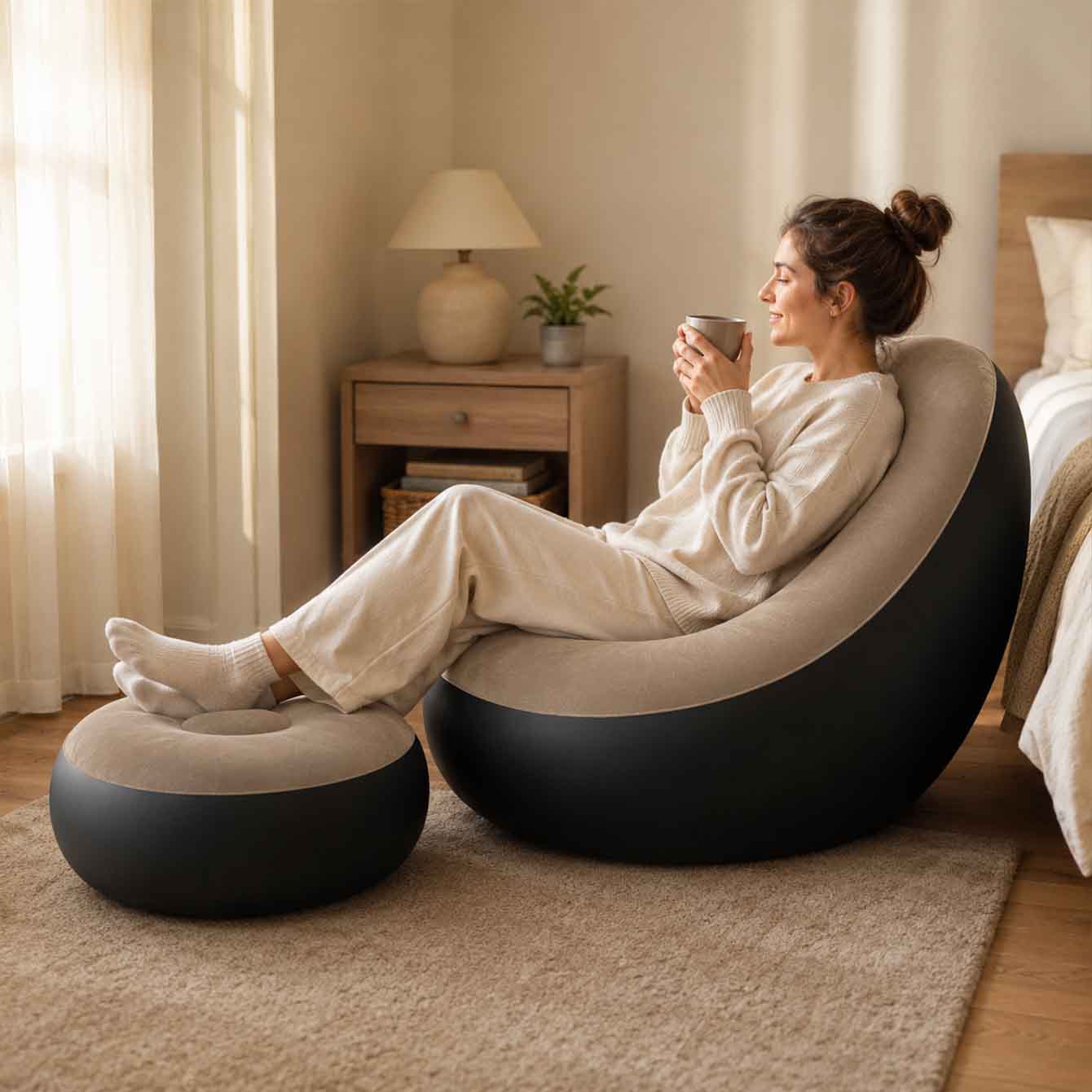Inflatable Chair for Adults,Po - Outdoor Furniture Arhaus recension och pris