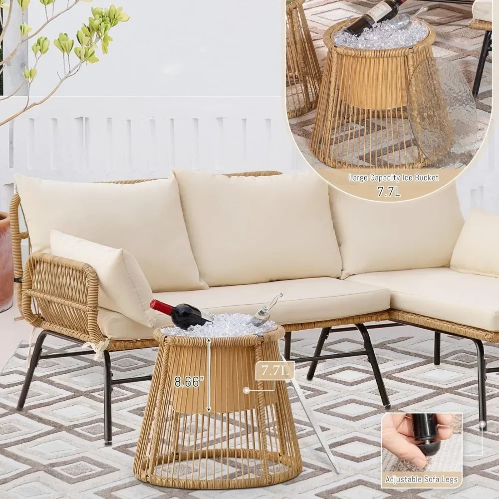 A 3/4/5 Piece Boho Outdoor Pat - Outdoor Furniture Egg Chair recension och pris
