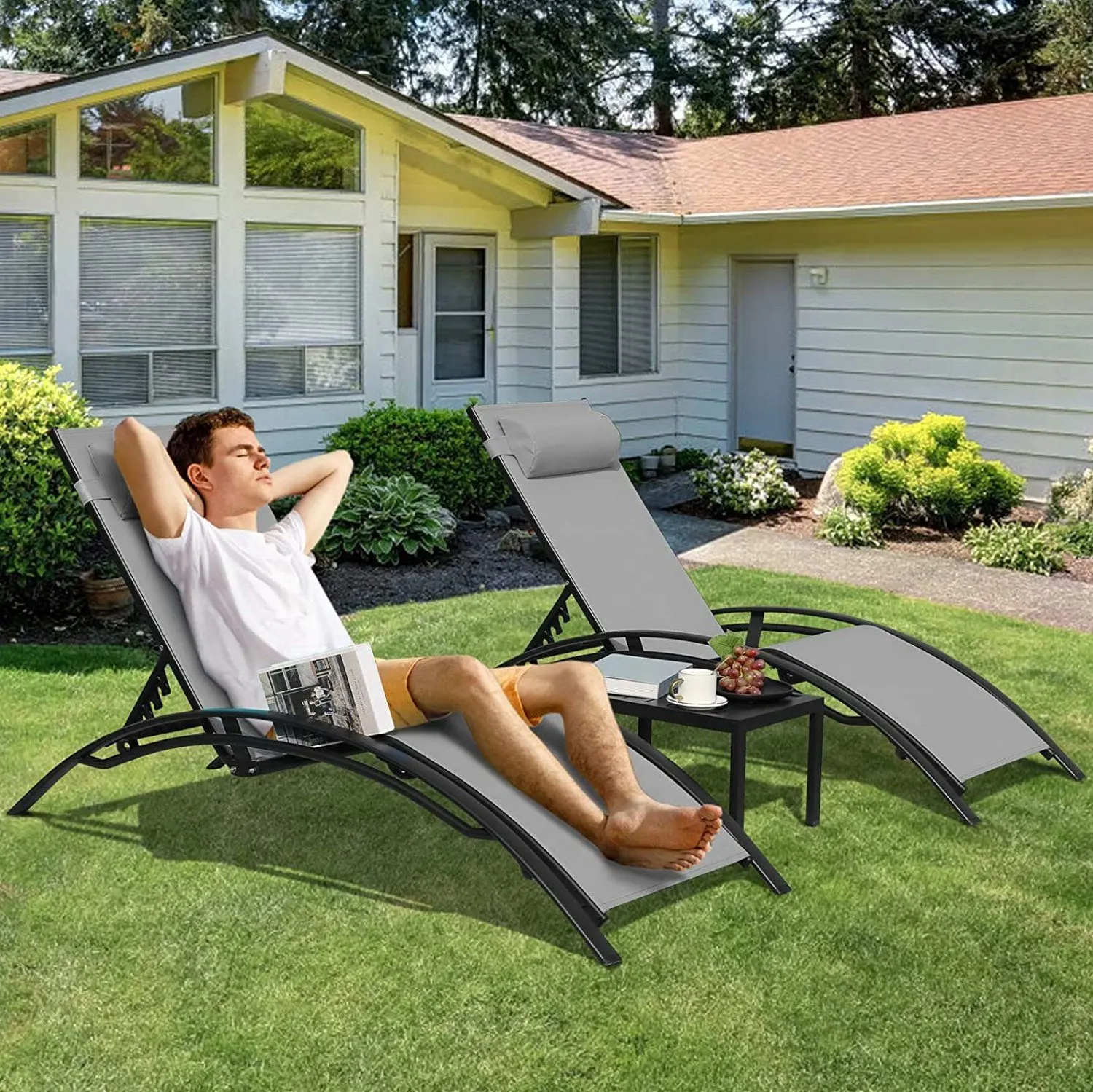 Aluminum Lounge Chair for Outs - Outdoor Furniture Bali recension och pris