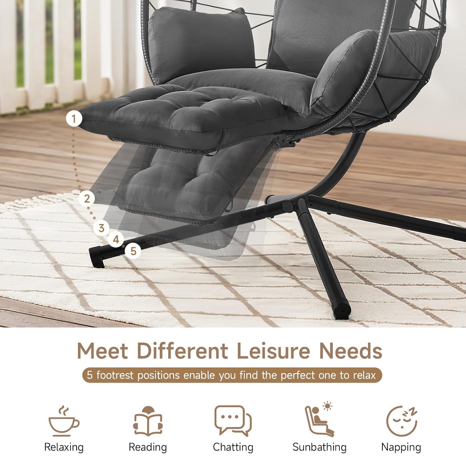 Hanging Egg Chair with Adjusta - Outdoor Furniture Egg Chair recension och pris