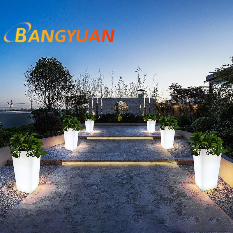 LED Glowing Garden Flower Pot  - Outdoor Furniture Balcony recension och pris