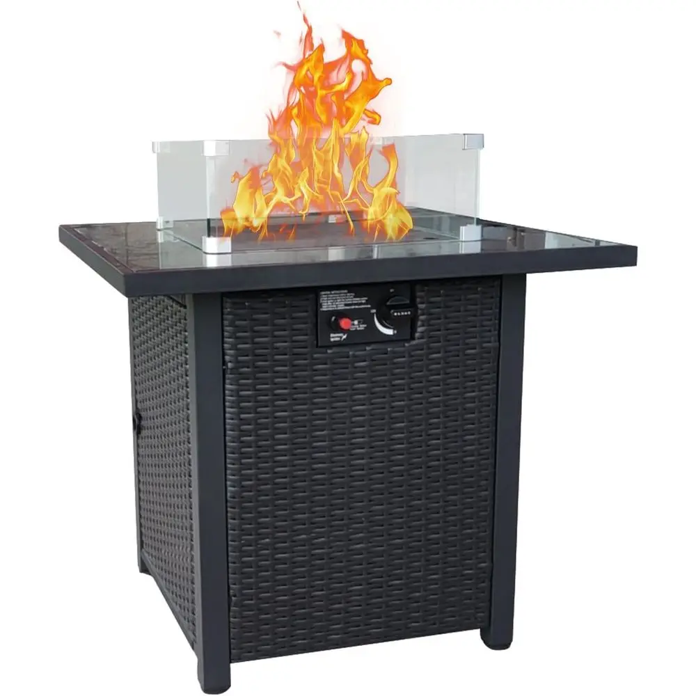 Wicker Outdoor Patio Furniture - Outdoor Furniture Set With Fire Pit recension och pris