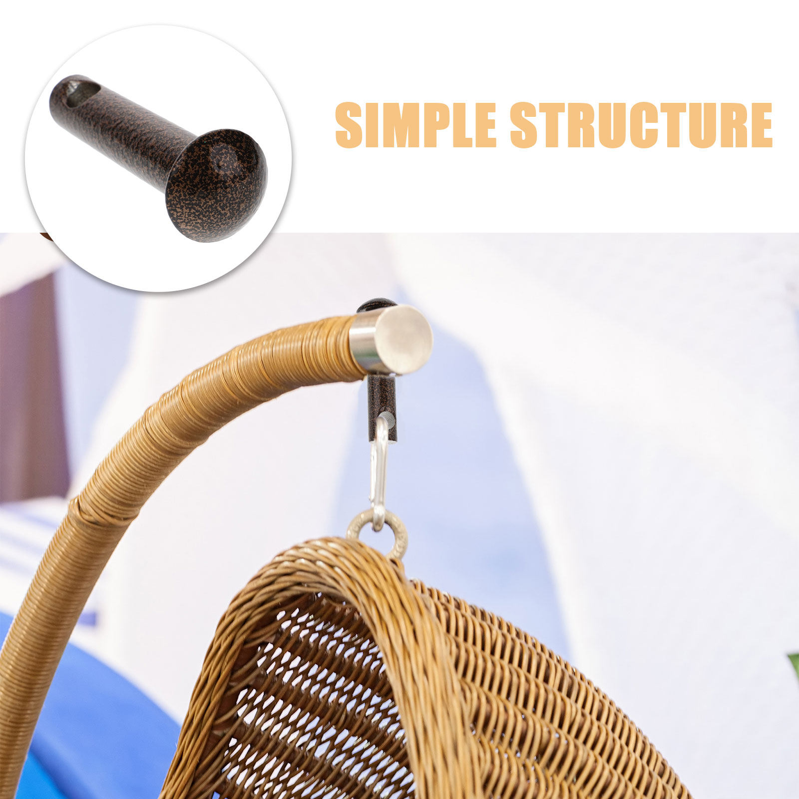 2Pcs Hammock Chair Pin Plug He - Outdoor Furniture Heavy Duty recension och pris