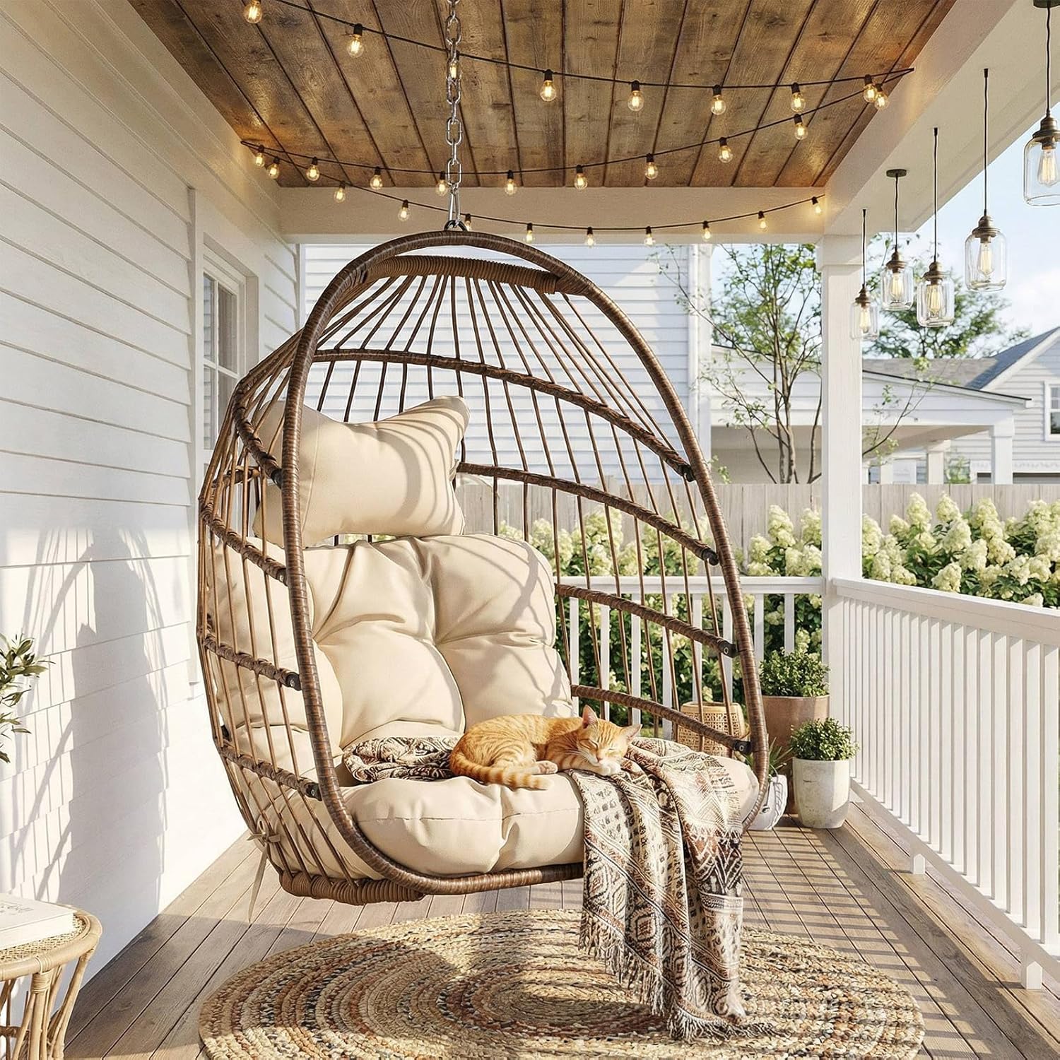 Outdoor Hanging Egg Chair With - Outdoor Furniture Egg Chair recension och pris