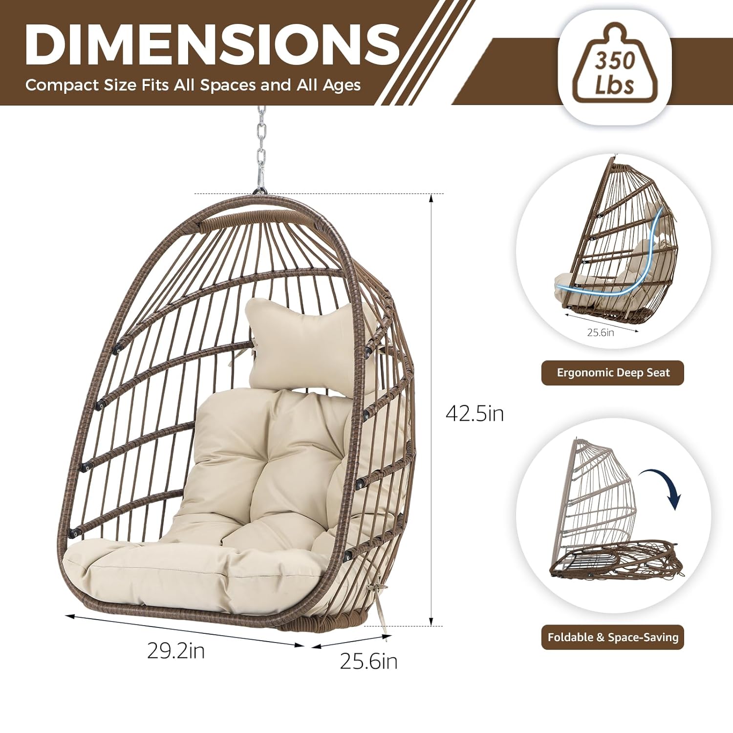 Outdoor Hanging Egg Chair With - Outdoor Furniture Egg Chair recension och pris