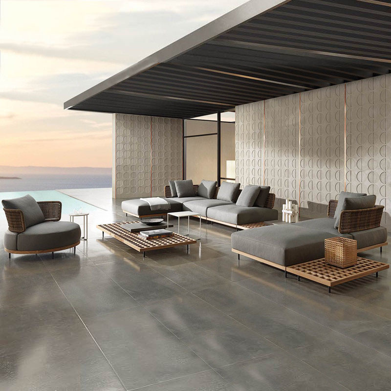 qw-Outdoor Sofa Patio Villa Te - Outdoor Furniture Teak recension och pris