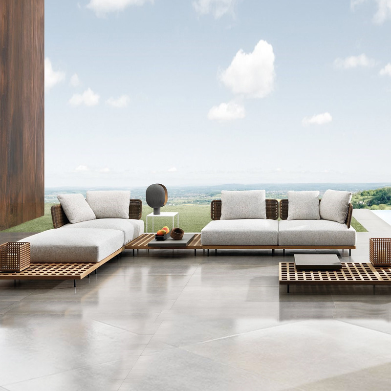 qw-Outdoor Sofa Patio Villa Te - Outdoor Furniture Teak recension och pris