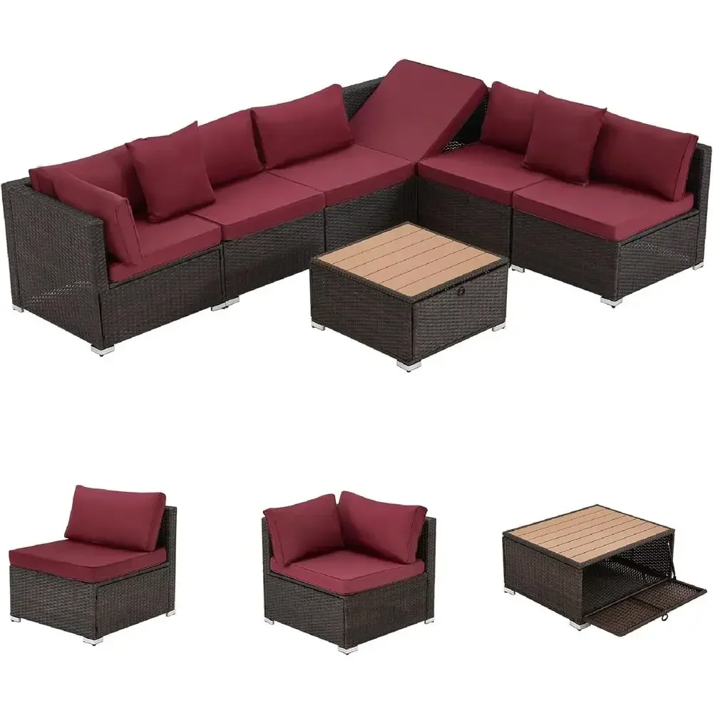 7-Piece Outdoor Patio Furnitur - Outdoor Furniture Balcony recension och pris