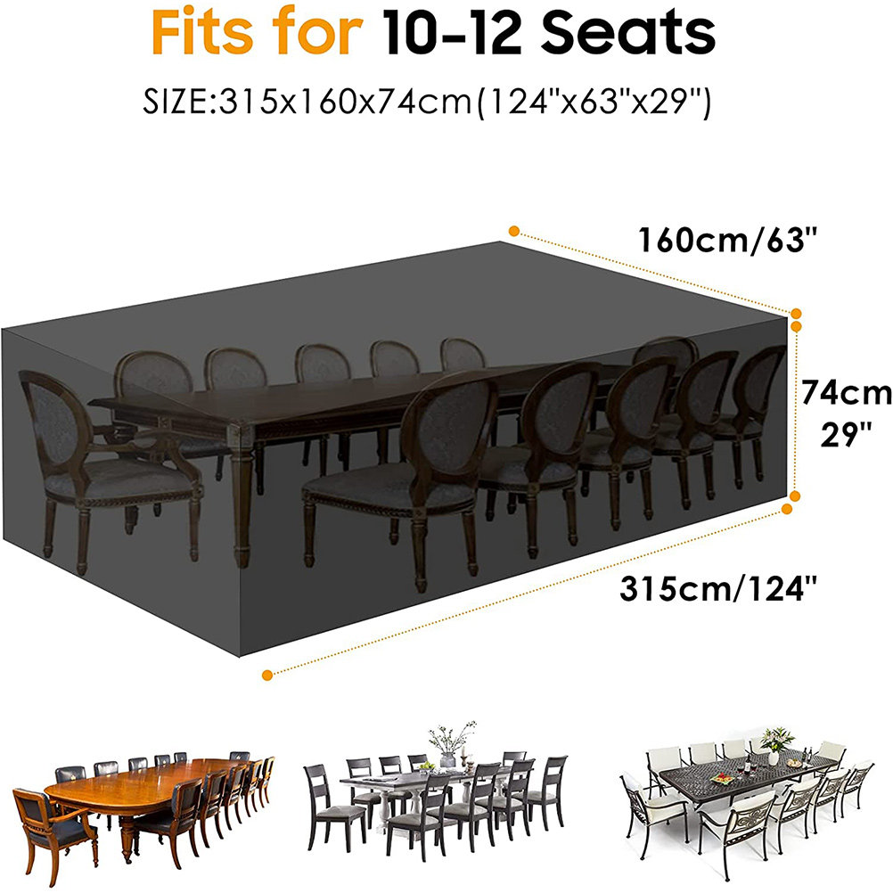 Waterproof Garden Table Cover  - Outdoor Furniture Heavy Duty recension och pris