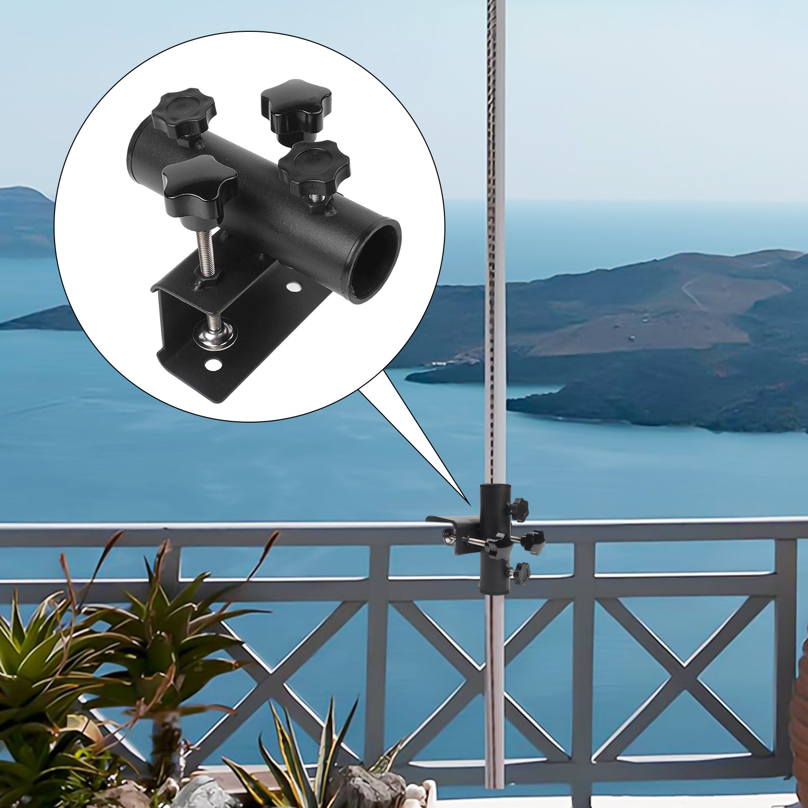 Balcony Umbrella Holder Clamp  - Outdoor Furniture Bali recension och pris