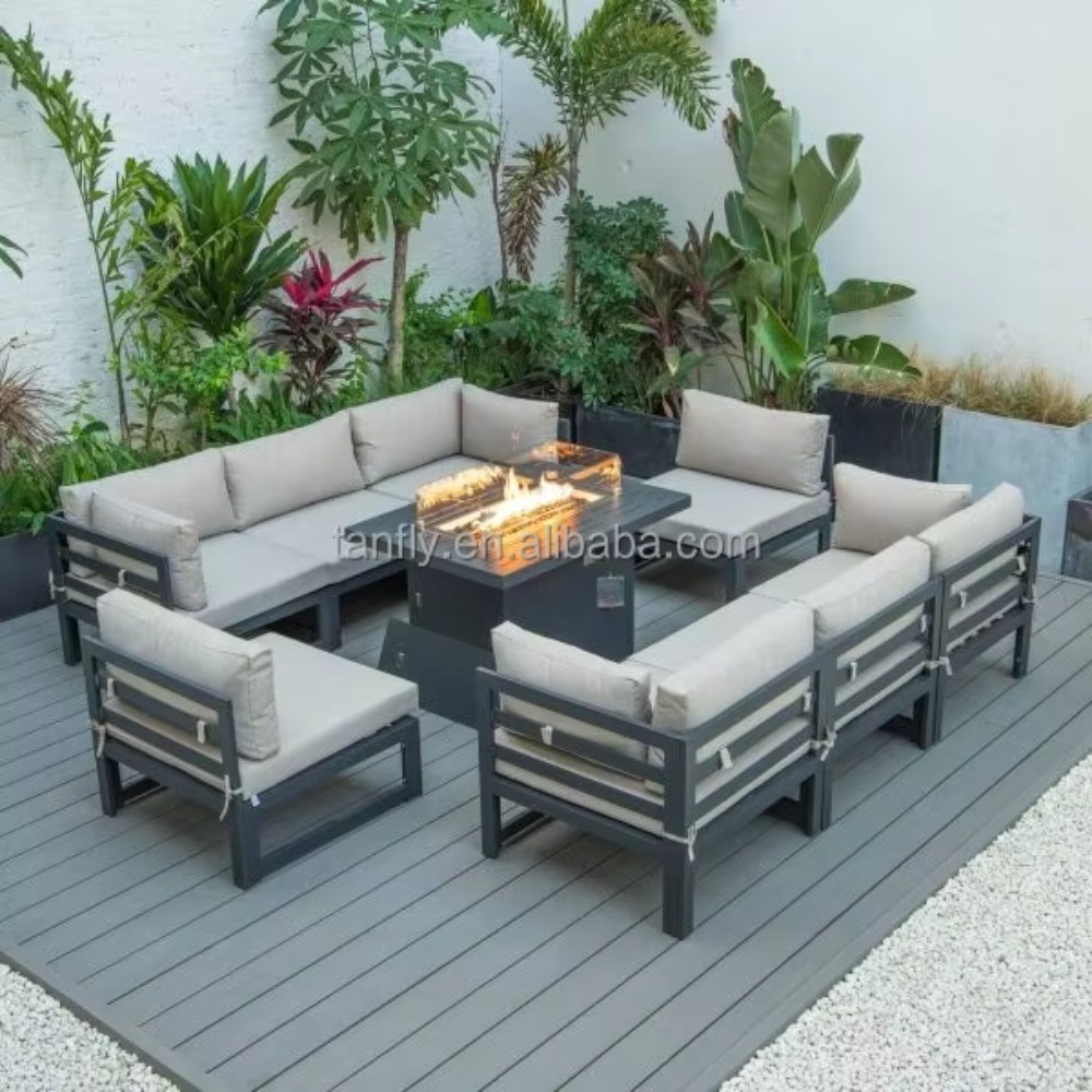 Villa Hotel Outdoor Furniture  - Outdoor Furniture Set With Fire Pit recension och pris