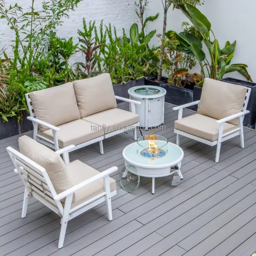 Villa Hotel Outdoor Furniture  - Outdoor Furniture Set With Fire Pit recension och pris
