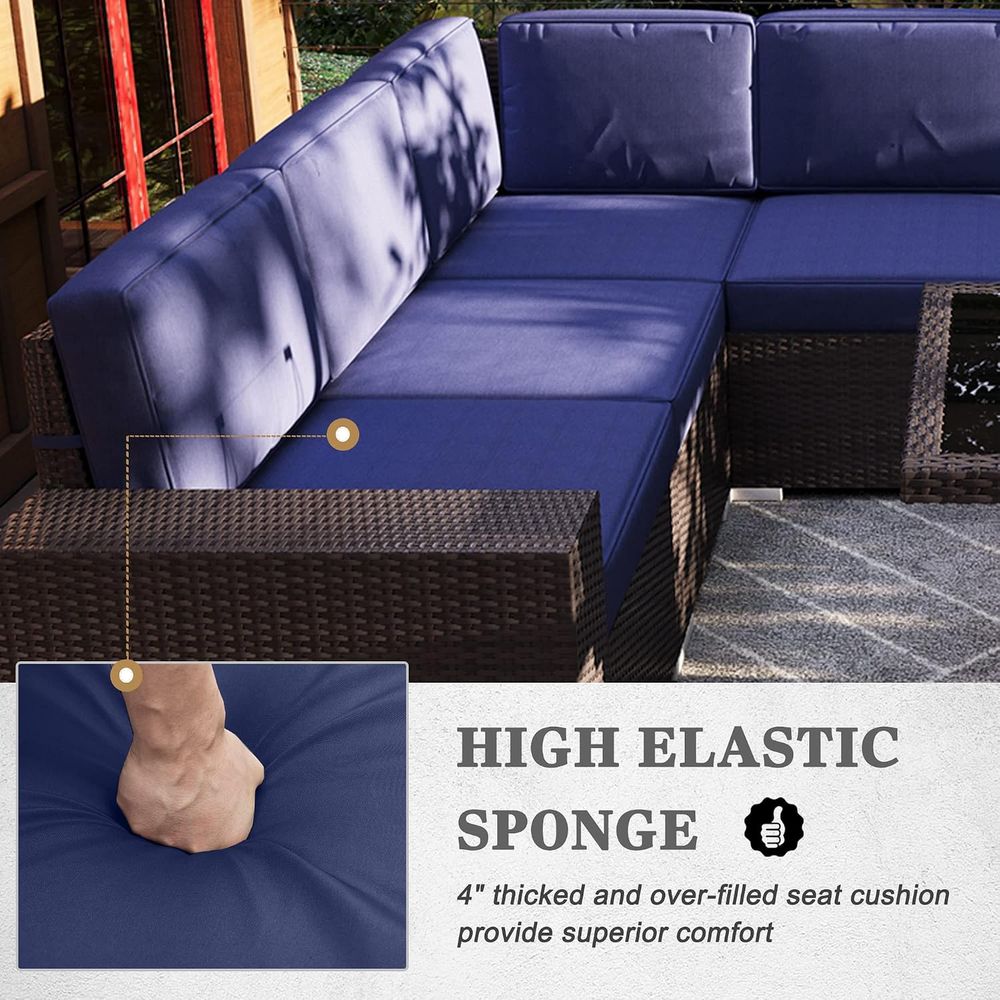 7-Piece Outdoor Patio Furnitur - Outdoor Furniture Set With Fire Pit recension och pris