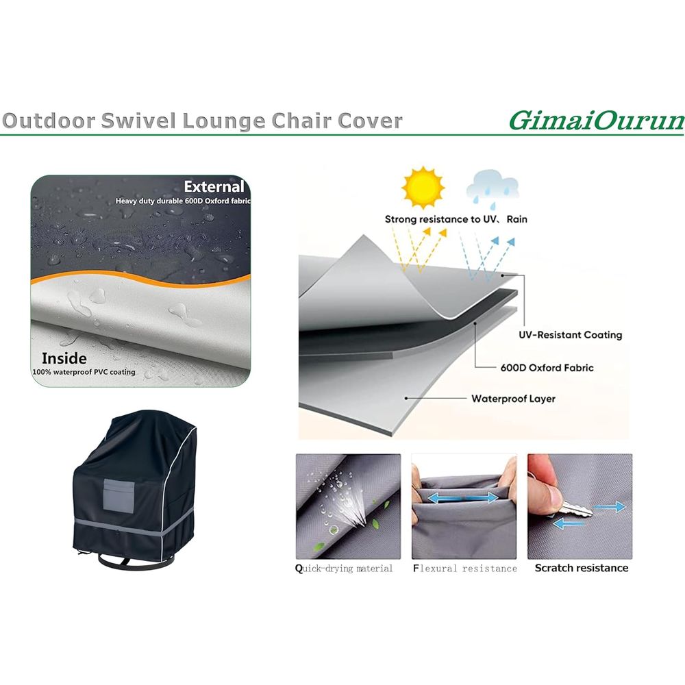 Outdoor Swivel Recliner Cover, - Outdoor Furniture Heavy Duty recension och pris