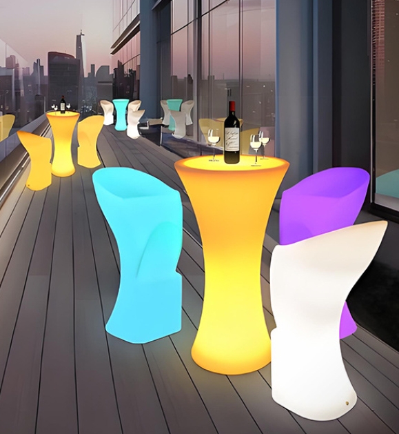 Portable LED Bar Counter Table - Outdoor Furniture Europe recension och pris