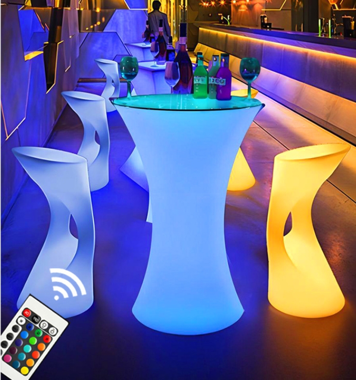 Portable LED Bar Counter Table - Outdoor Furniture Europe recension och pris