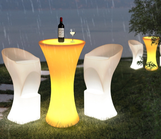 Portable LED Bar Counter Table - Outdoor Furniture Europe recension och pris