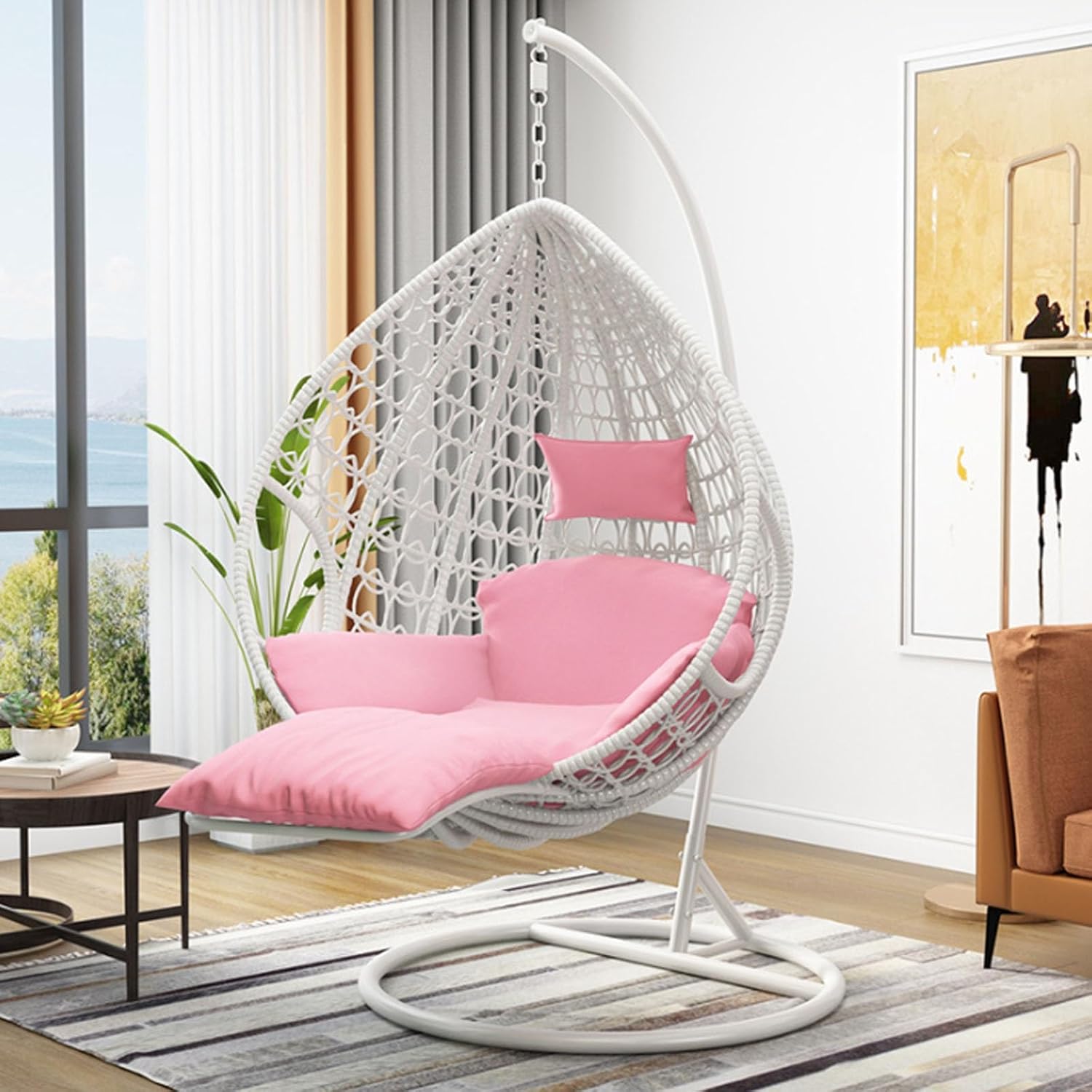 PE Rattan Hanging Egg Chair wi - Outdoor Furniture Egg Chair recension och pris