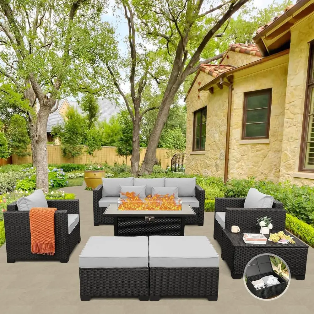 45 Outdoor Patio Furniture Set - Outdoor Furniture Set With Fire Pit recension och pris