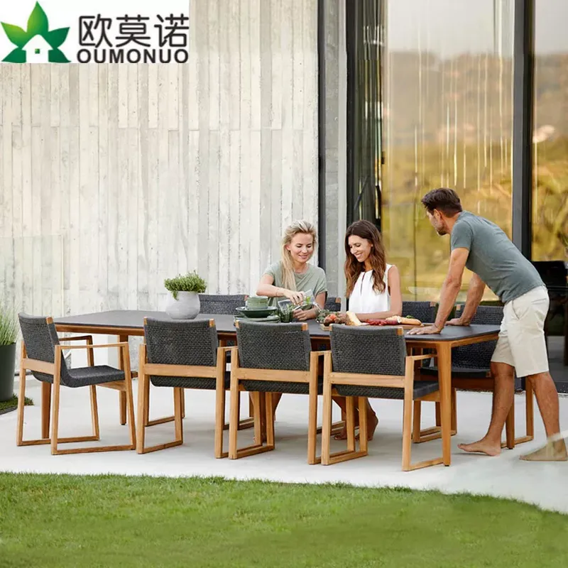 Outdoor Rattan Teak Dining Set - Outdoor Furniture Teak recension och pris