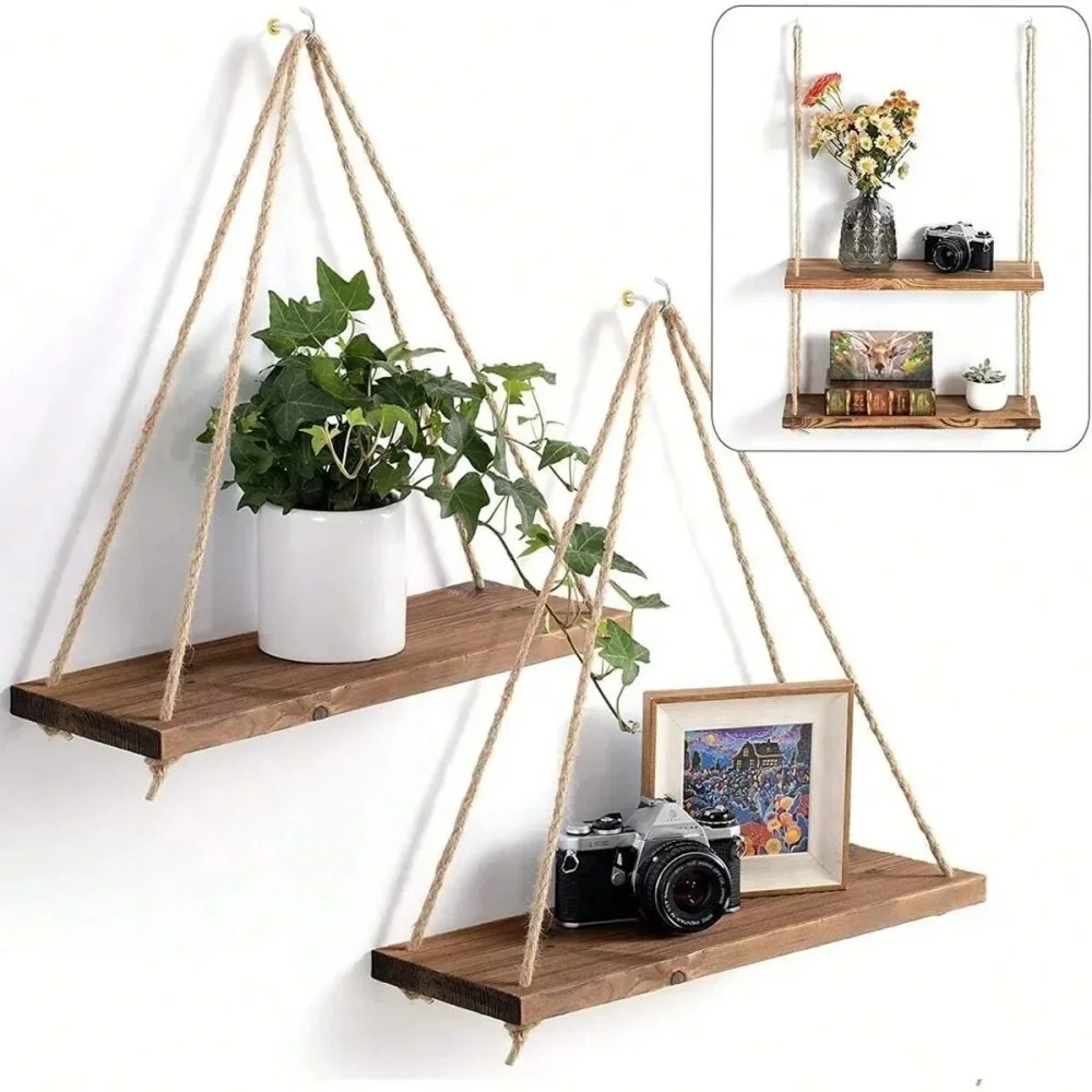 Novel Floating Wood Shelf with - Outdoor Furniture Balcony recension och pris
